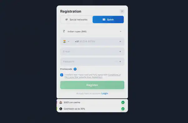 Lucky Star 123 login