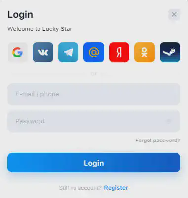 Lucky Star login