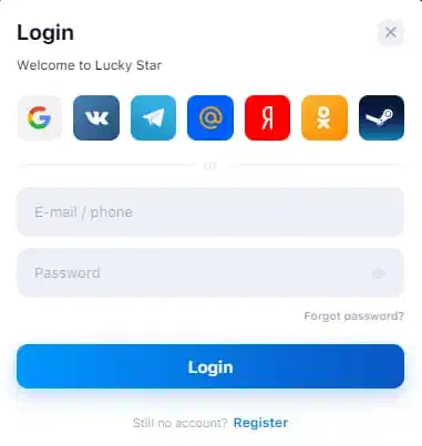 Lucky Star login