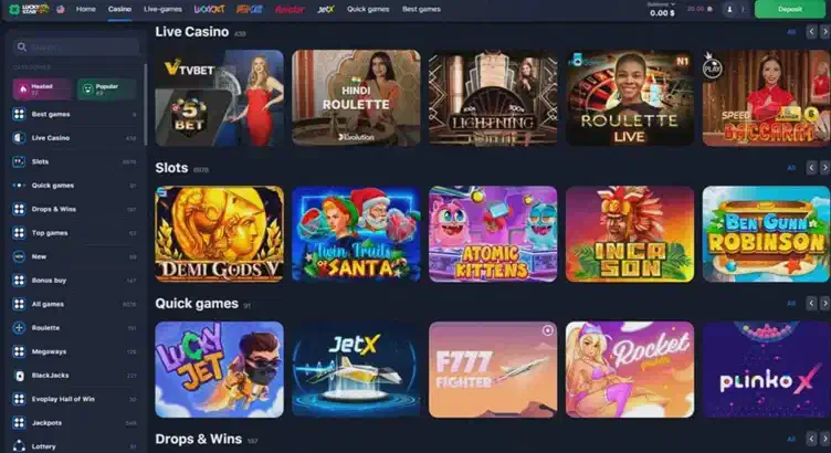Lucky Star casino games